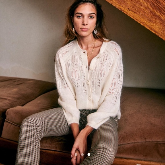 Sezane TONIO Sweater Jumper in Ecru - Picture 3 of 7